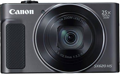 Canon PowerShot SX620 HS Digitalkamera (20,2 MP, 25-fach optischer Zoom, 50-fach ZoomPlus, 7,5cm (3 Zoll) Display, CMOS-Sensor; DIGIC4+, optischer Bildstabilisator, WLAN, NFC, HDMI) Kamera, schwarz - 1
