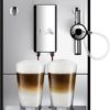 Melitta Caffeo Solo & Perfect Milk E957-103 Schlanker Kaffeevollautomat mit Auto-Cappuccinatore | Automatische Reinigungsprogramme | Automatische Mahlmengenregulierung | Silber - 1
