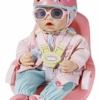Baby Annabell 703335 Aktiv-Fahrradsitz für 43cm Puppe - florales Design, ab 3 Jahren & 703359 Active Fahrradhelm für 43cm Puppe - Schutz für die Puppe - Kreatives Spiel fördert Empathie, ab 3 Jahren - 4