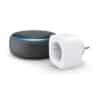 Echo Dot (3. Gen.), Anthrazit Stoff + Meross Smart Plug (WLAN-Steckdose), Funktionert mit Alexa - Smart Home-Einsteigerpaket - 1