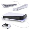 Horizontaler Ständer für PS5 Konsole mit 4-Port USB Hub,MENEEA Upgraded PS5 Zubehör Basis Halterung für Playstation 5 Disc & Digitale Editionen, 1 USB 2.0 Datenanschluss & 3 Erweiterung der Ladebuchse - 1