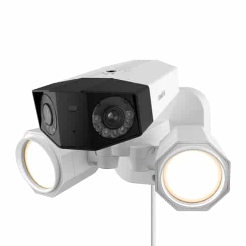 Reolink 4K Dual-Lens überwachungskamera Aussen mit Flutlicht, PoE IP-Kamera Outdoor mit 180° Ultraweitwinkel, 1800lm Fluter, Personen-/Fahrzeug-/Haustiererkennung, Zwei-Wege-Audio, Duo Floodlight PoE - 1