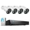Reolink 4K Überwachungskamera Set Aussen, 4X 8MP PoE IP Kamera Überwachung Outdoor, 8CH 2TB Festplatte NVR, Smarte Personen-/Autoerkennung, Spotlight, Two Way Audio, Farbige Nachtsicht, RLK8-812B4-A - 1
